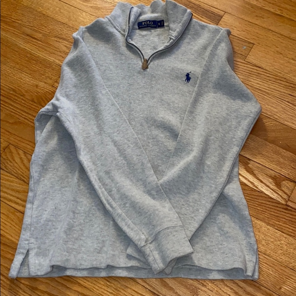 POLO men’s quarter zip sweater